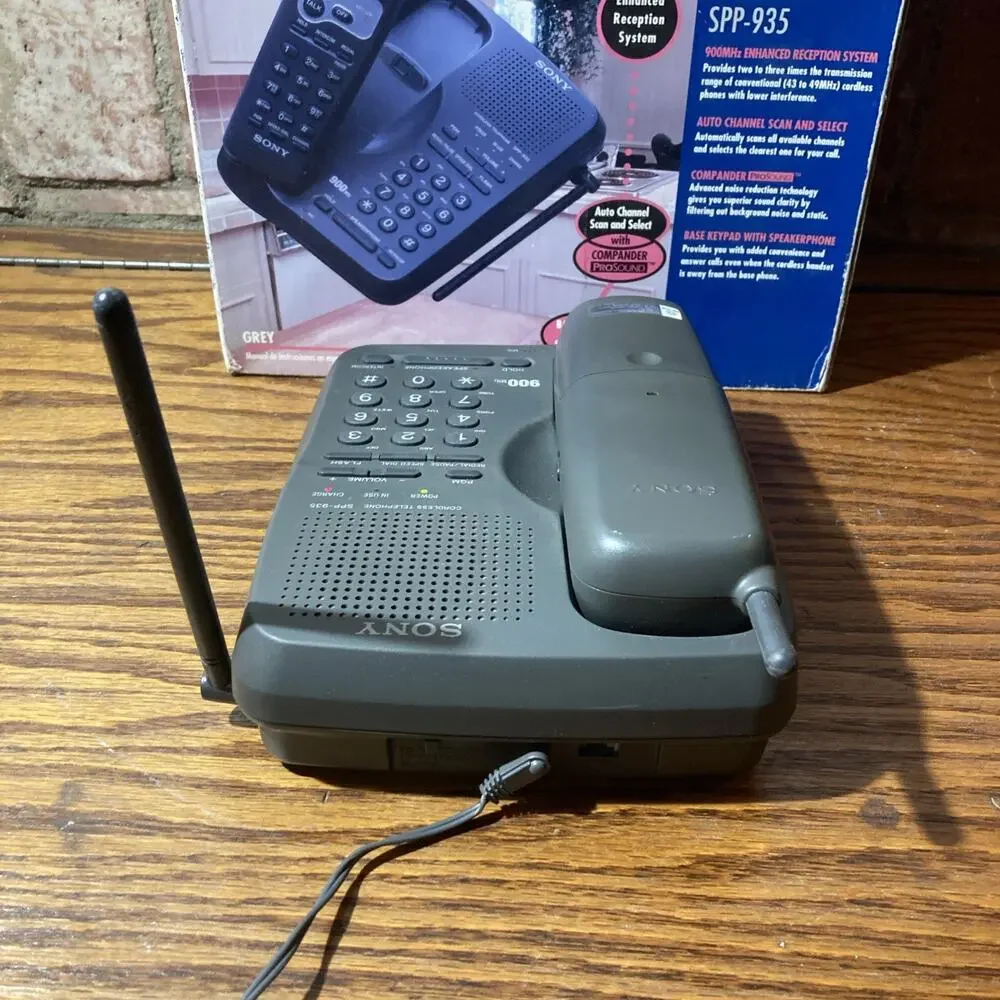 Sony SPP-935 Enhanced Reception System 900MHz Cordless Telephone